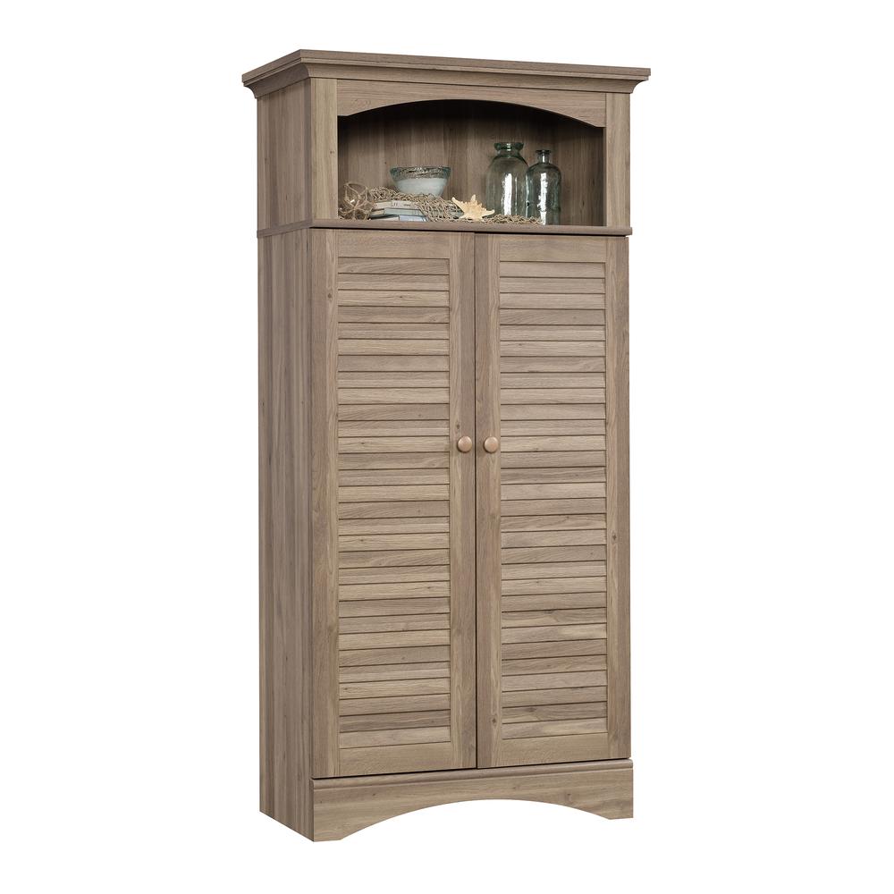 Harbor View Storage Cabinet Salt Oak. Picture 1