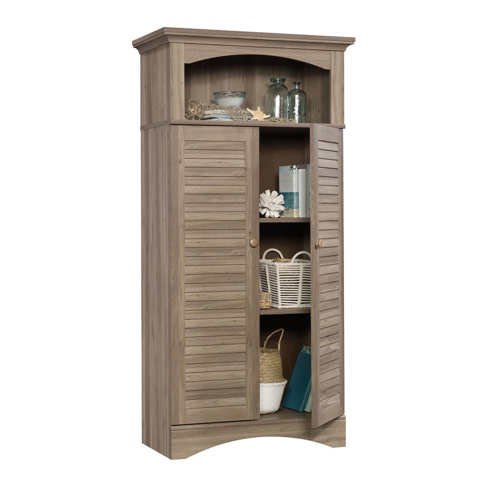 Harbor View Storage Cabinet Salt Oak. Picture 3