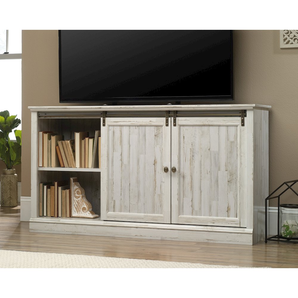 Barrister Lane Credenza, For TVs up to 60", White Plank finish. Picture 4