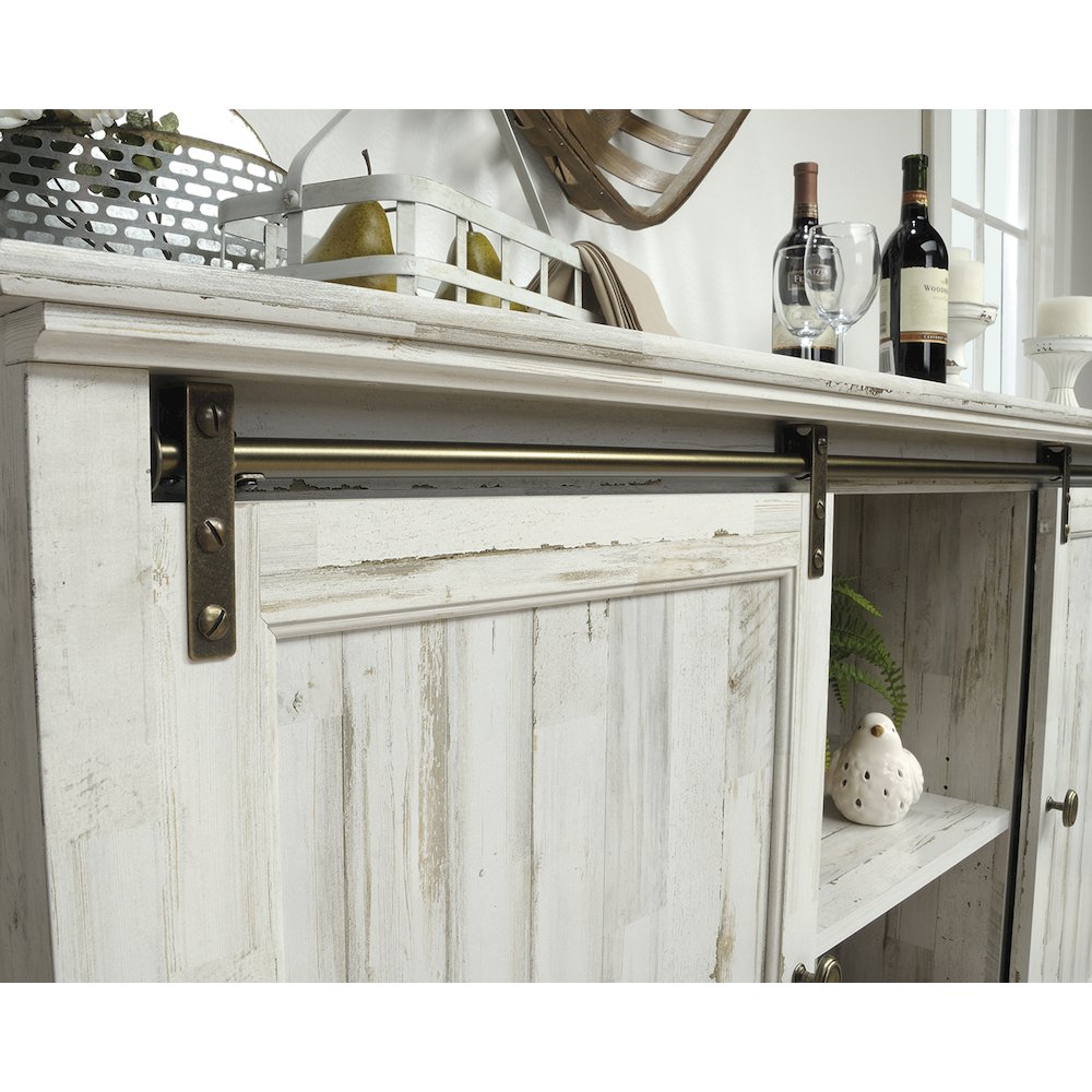 Barrister Lane Credenza, For TVs up to 60", White Plank finish. Picture 10