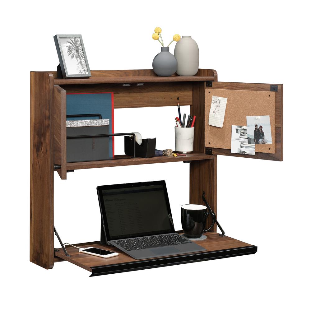 Harvey Park Wall Mount Desk, Grand Walnut finish. Picture 2