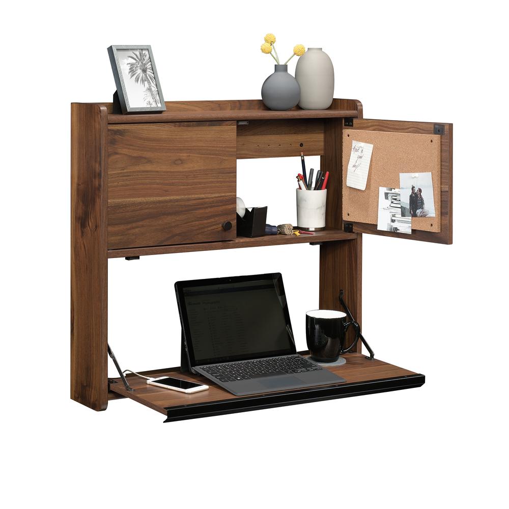 Harvey Park Wall Mount Desk, Grand Walnut finish. Picture 4