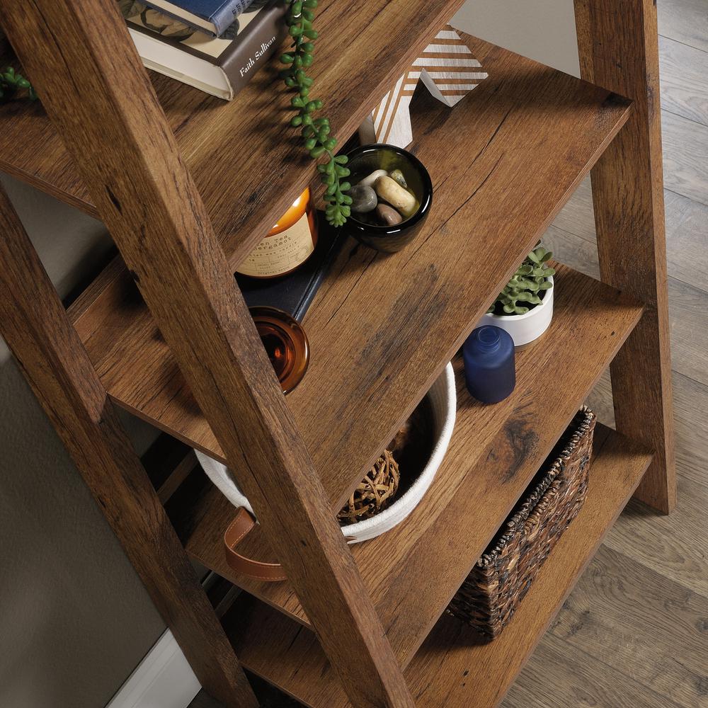 Trestle Open Shelving, Vintage Oak finish. Picture 6