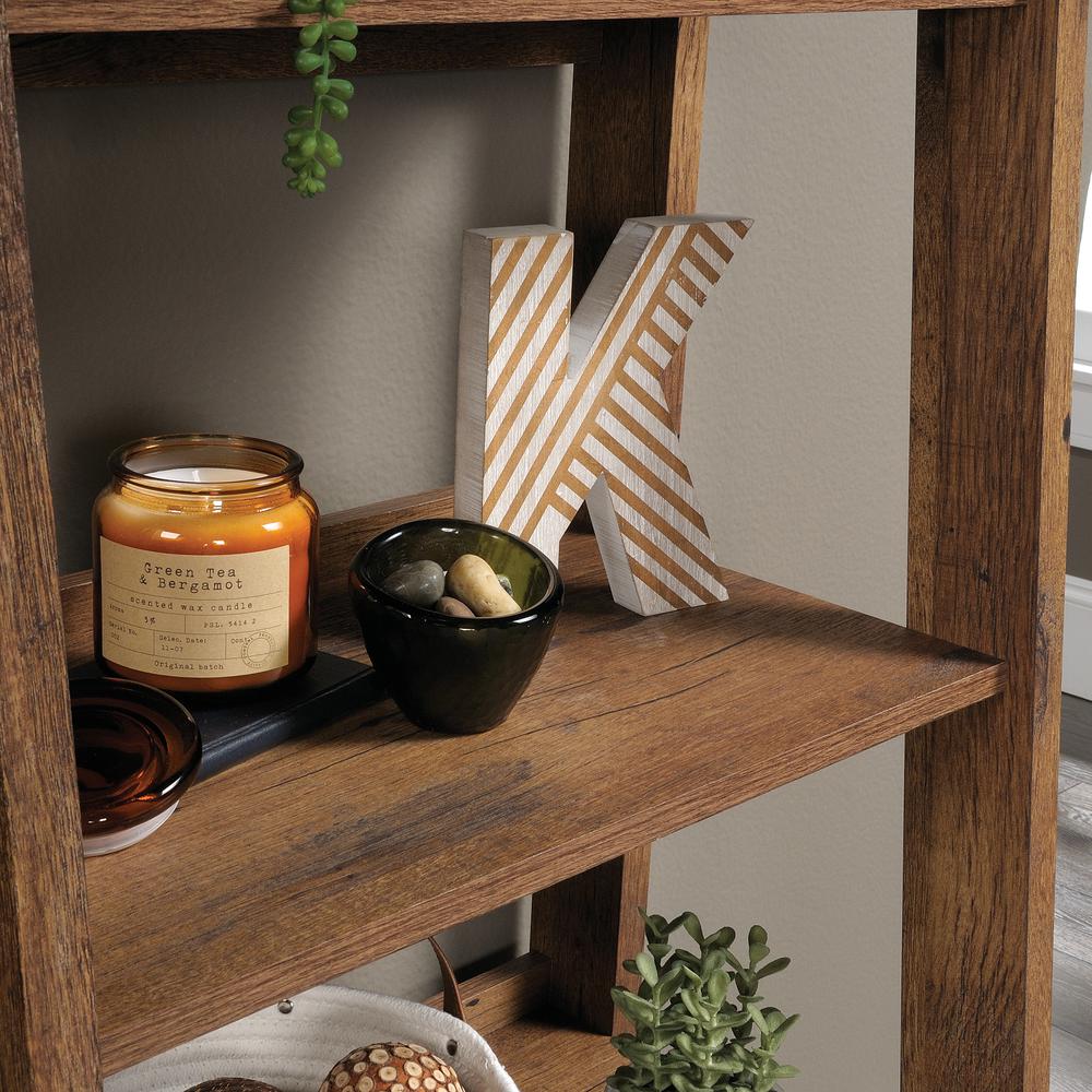 Trestle Open Shelving, Vintage Oak finish. Picture 7