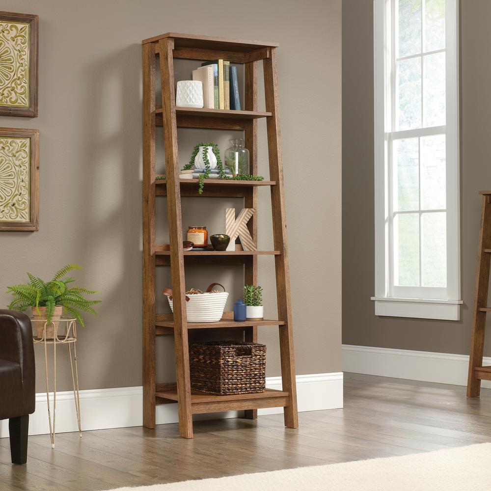 Trestle Open Shelving, Vintage Oak finish. Picture 3