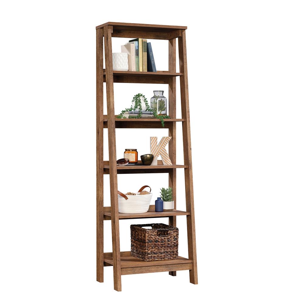 Trestle Open Shelving, Vintage Oak finish. Picture 2
