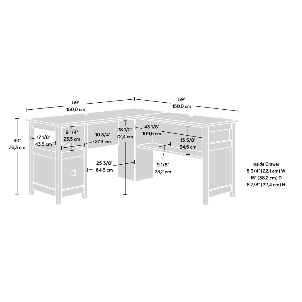 Cannery Bridge L-Desk Sma A2. Picture 20