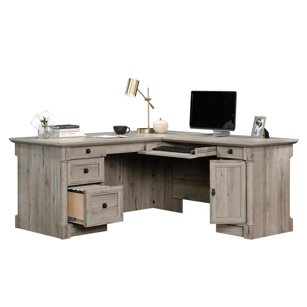 Palladia L Desk, Split Oak finish. Picture 3