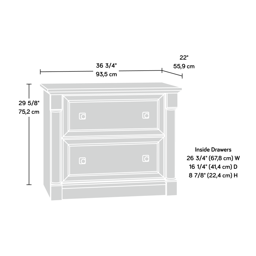 Palladia File Cabinet, Split Oak finish. Picture 14