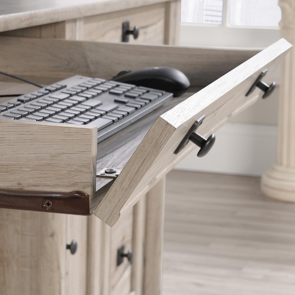 Palladia Computer Desk with Hutch, Split Oak finish. Picture 12