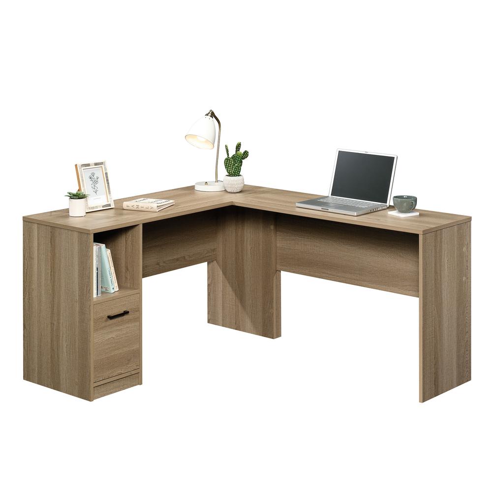 Beginnings L Desk, Summer Oak finish. Picture 1