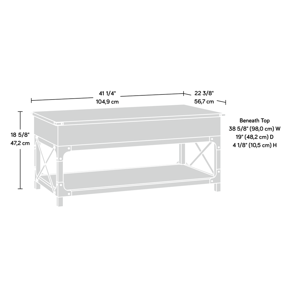 Steel River Coffee Table, Carbon Oak finish. Picture 2