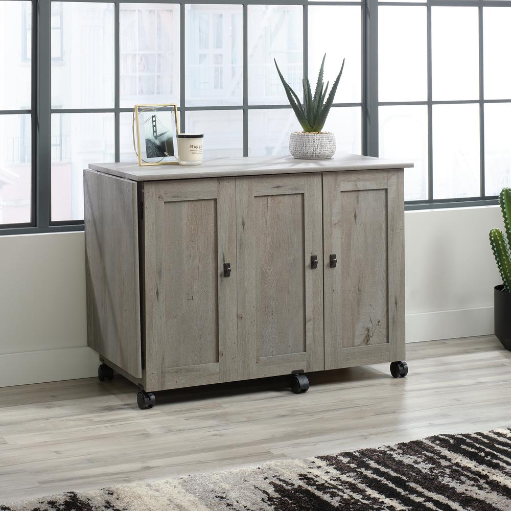 Miscellaneous Storage Craft & Hobby Storage, Mystic Oak finish. Picture 3