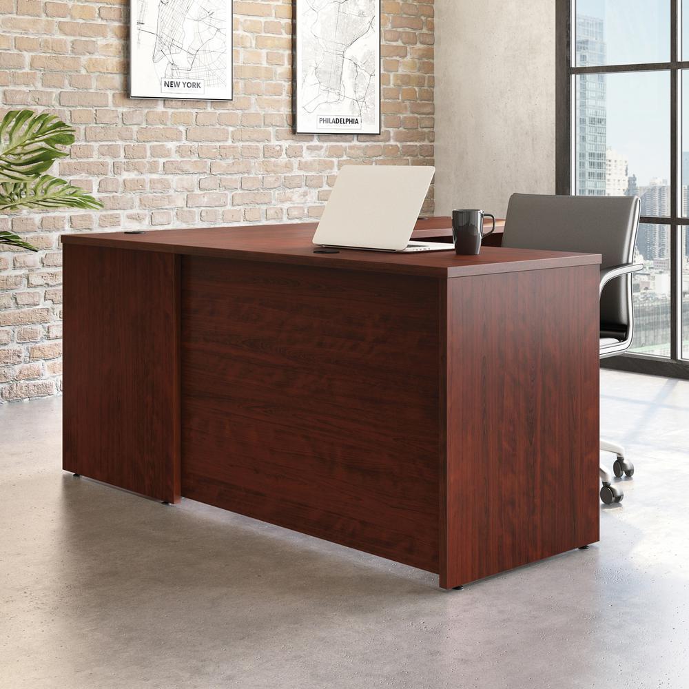 Affirm Desk Return, Classic Cherry finish. Picture 3