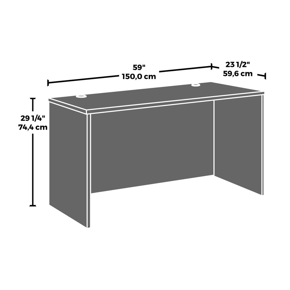 Affirm Commercial Office Desk, Classic Cherry finish. Picture 11
