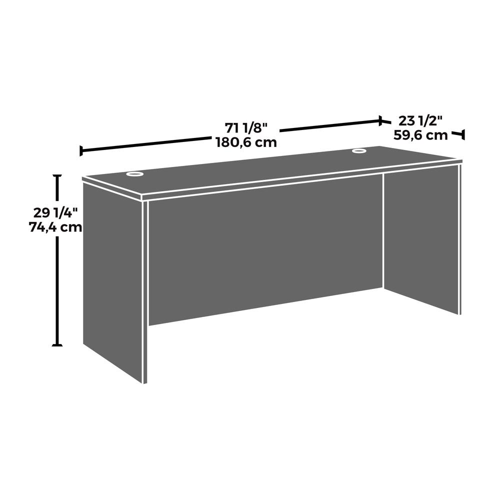 Affirm 72 X 24 Desk Shell/cred/return Classic Cherry. Picture 7