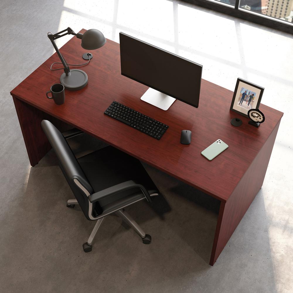 Affirm Commercial Office Desk, Classic Cherry finish. Picture 4