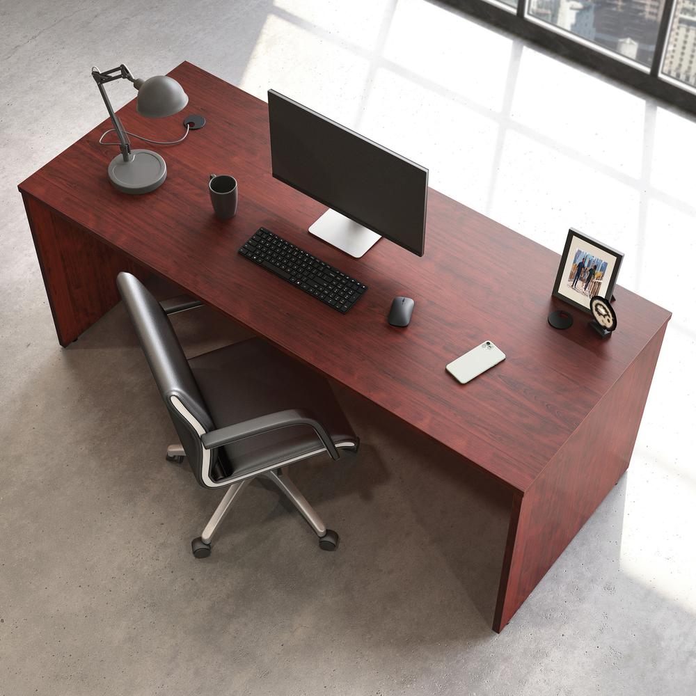 Affirm Commercial Office Desk, Classic Cherry finish. Picture 4