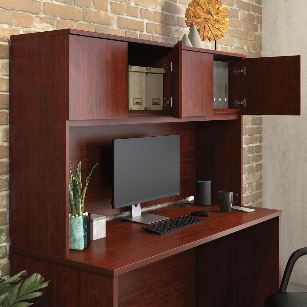 Affirm Commercial Office Hutch, Classic Cherry finish. Picture 4