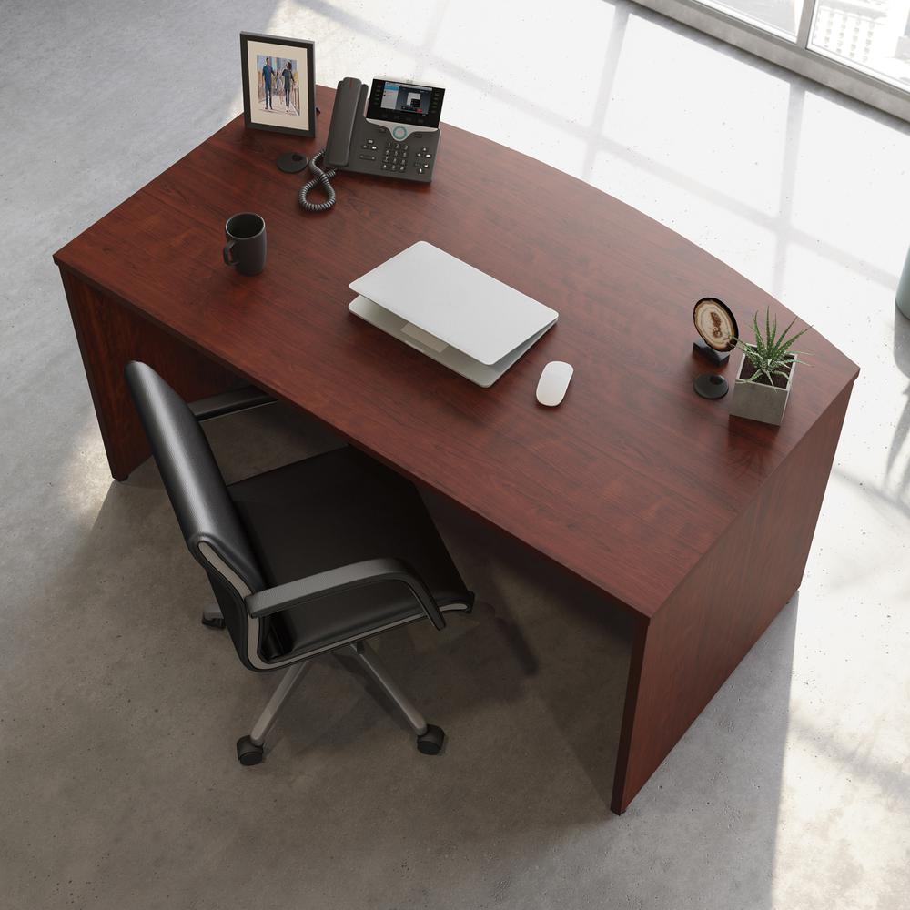 Affirm Commercial Office Desk, Classic Cherry finish. Picture 4