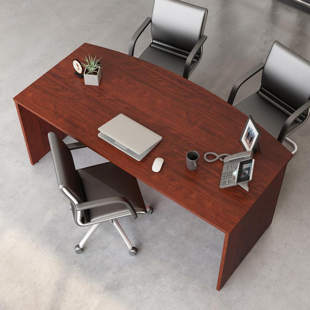 Affirm Commercial Office Desk, Classic Cherry finish. Picture 6