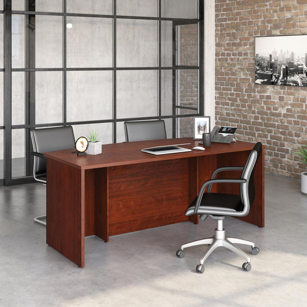 Affirm Commercial Office Desk, Classic Cherry finish. Picture 2
