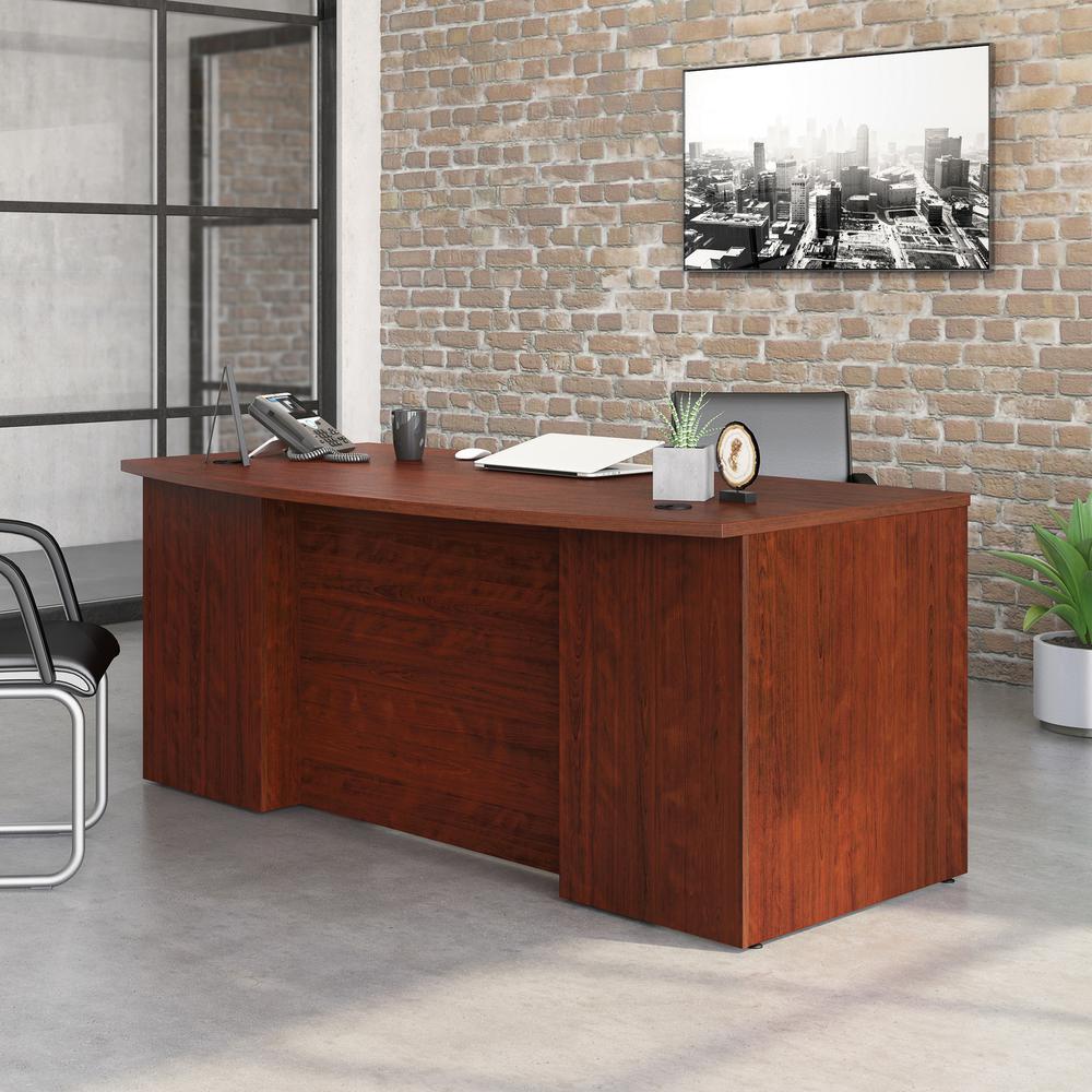 Affirm Commercial Office Desk, Classic Cherry finish. Picture 10