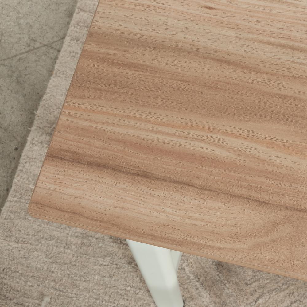 Bergen Circle Desk Return, Kiln Acacia finish. Picture 6