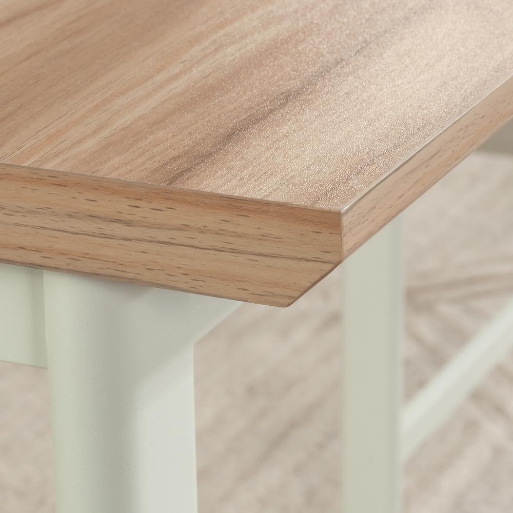 Bergen Circle Desk Return, Kiln Acacia finish. Picture 7