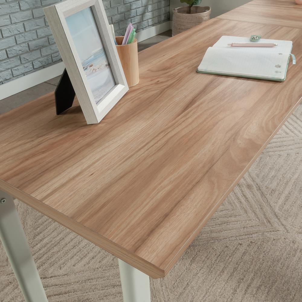 Bergen Circle Desk Return, Kiln Acacia finish. Picture 8