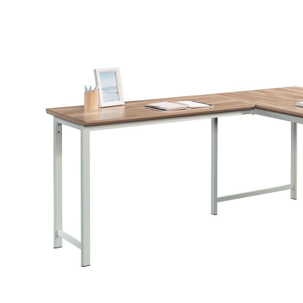 Bergen Circle Desk Return, Kiln Acacia finish. Picture 2