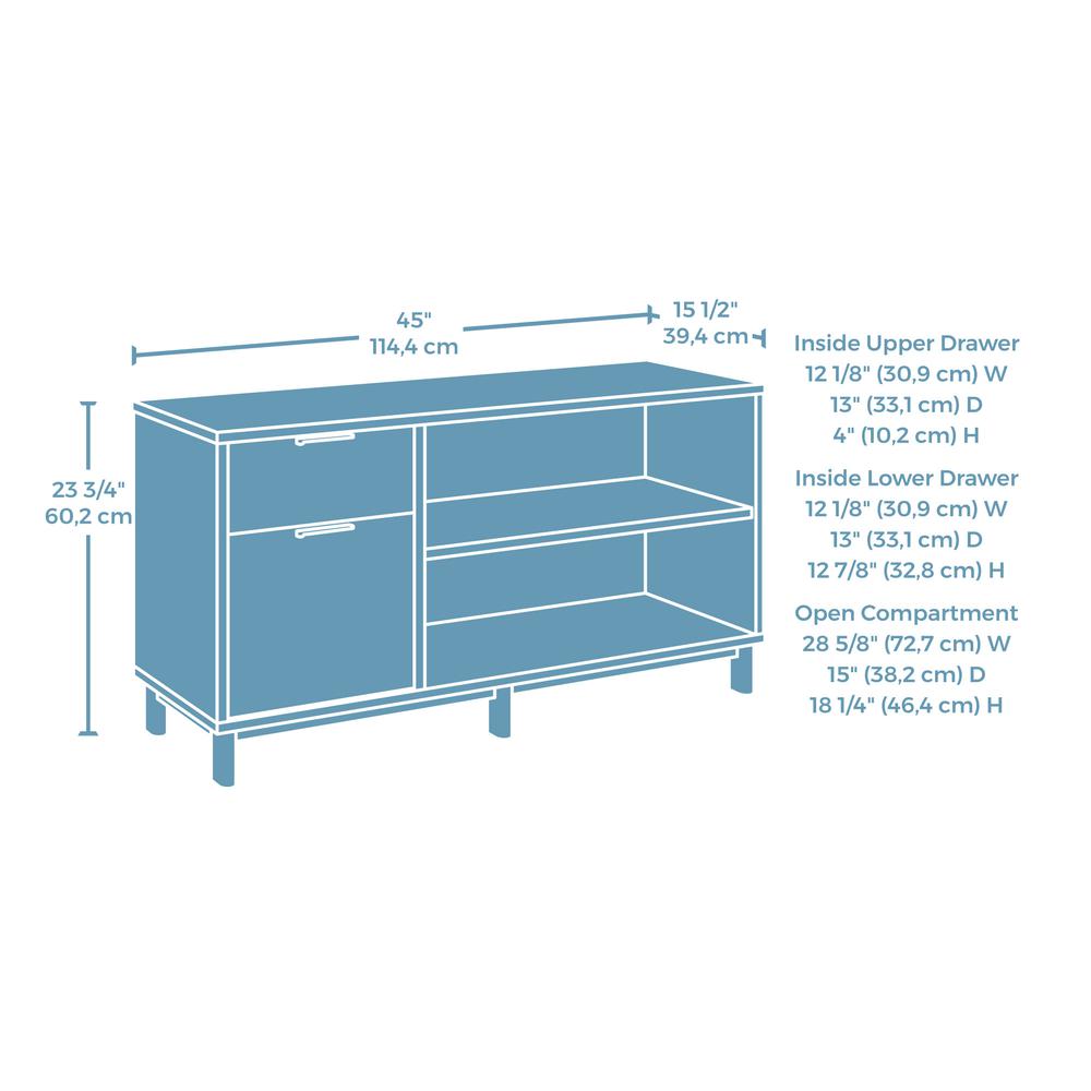 Bergen Circle Credenza  Kiln Acacia. Picture 5