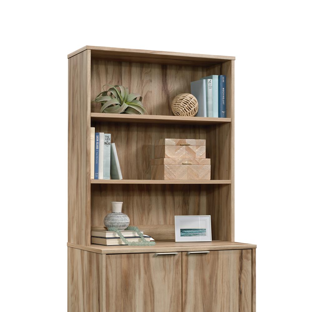Portage Park Commercial Office Hutch, Kiln Acacia finish. Picture 2