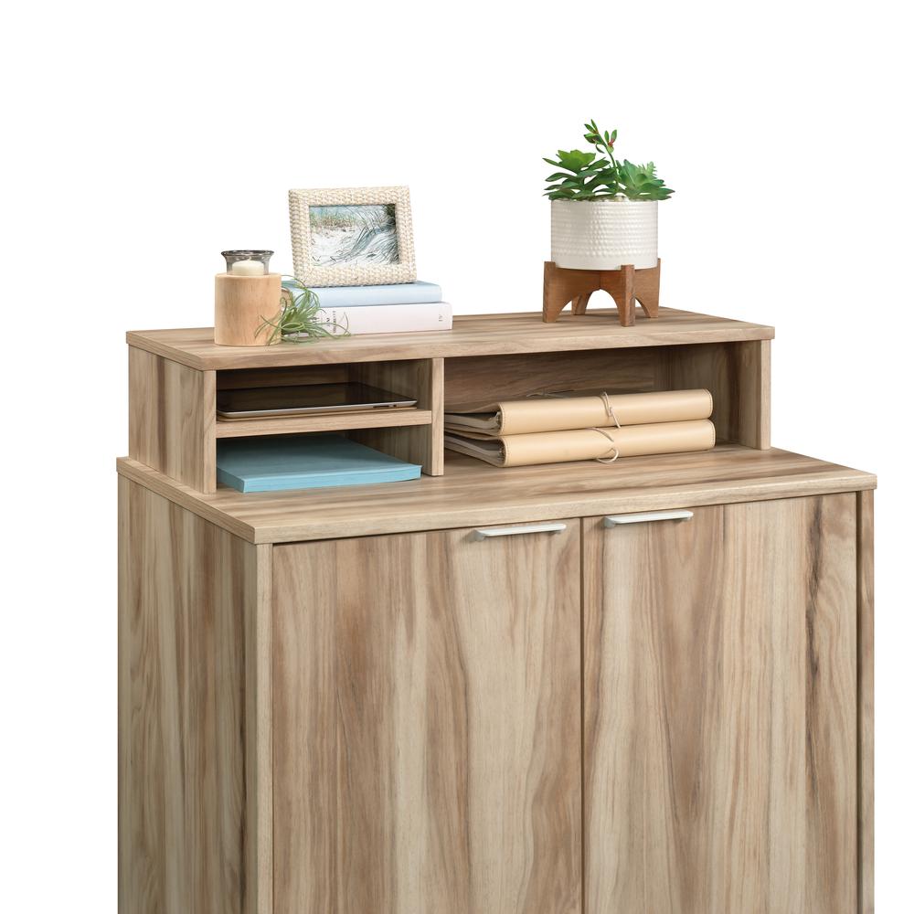 Portage Park Commercial Office Hutch, Kiln Acacia finish. Picture 2