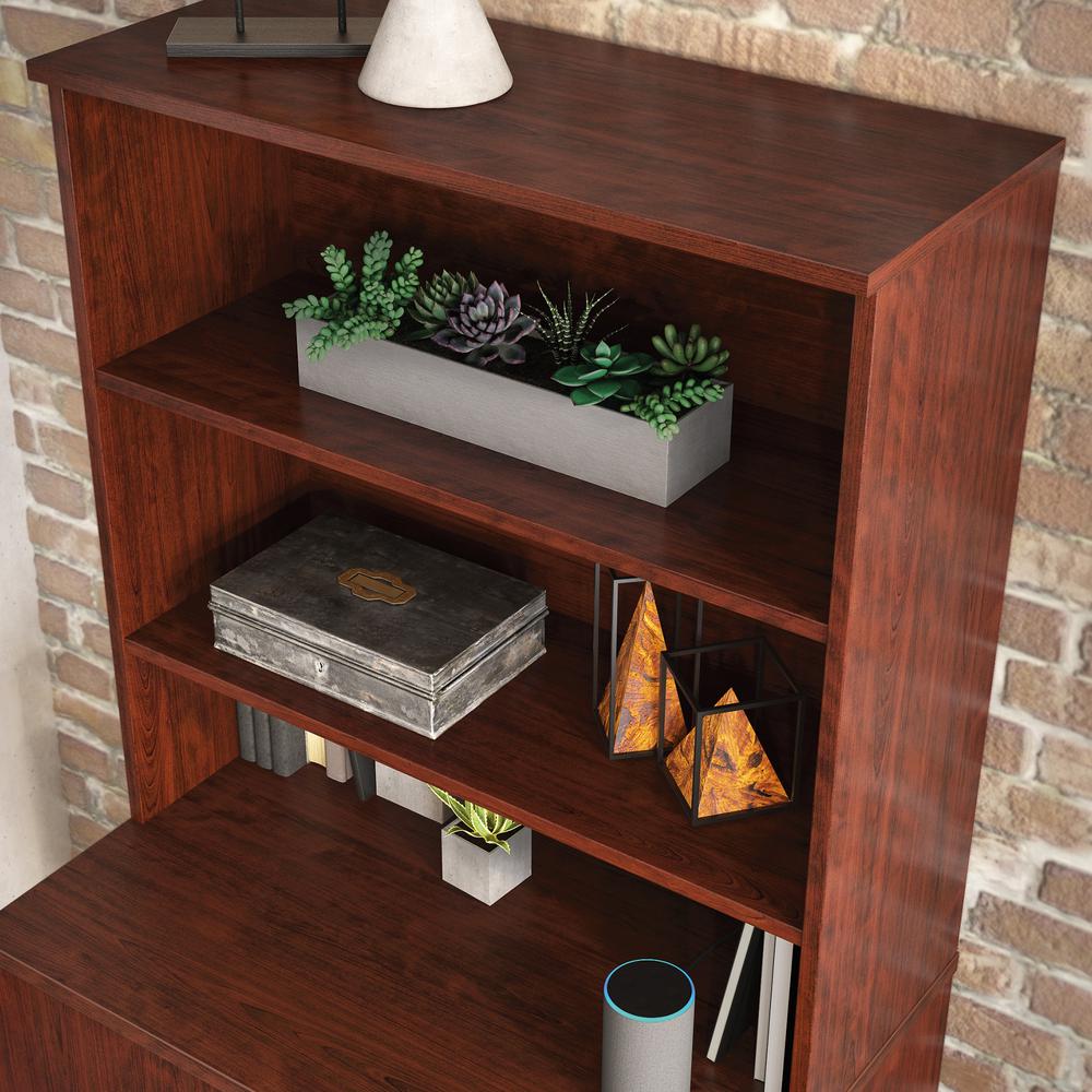Affirm Commercial Office Hutch, Classic Cherry finish. Picture 5