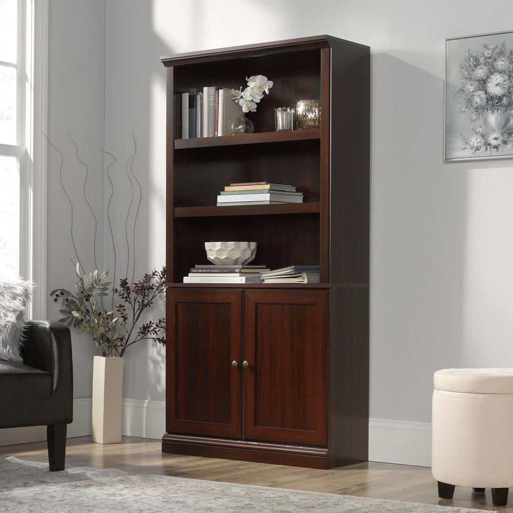5 Shelf Bookcase w/doors. Picture 3