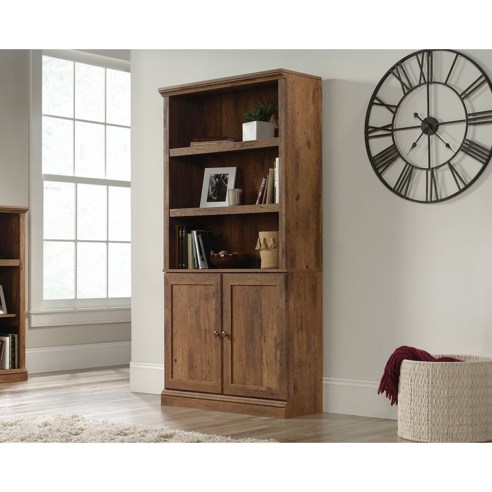 Miscellaneous Storage Library, Vintage Oak finish. Picture 2