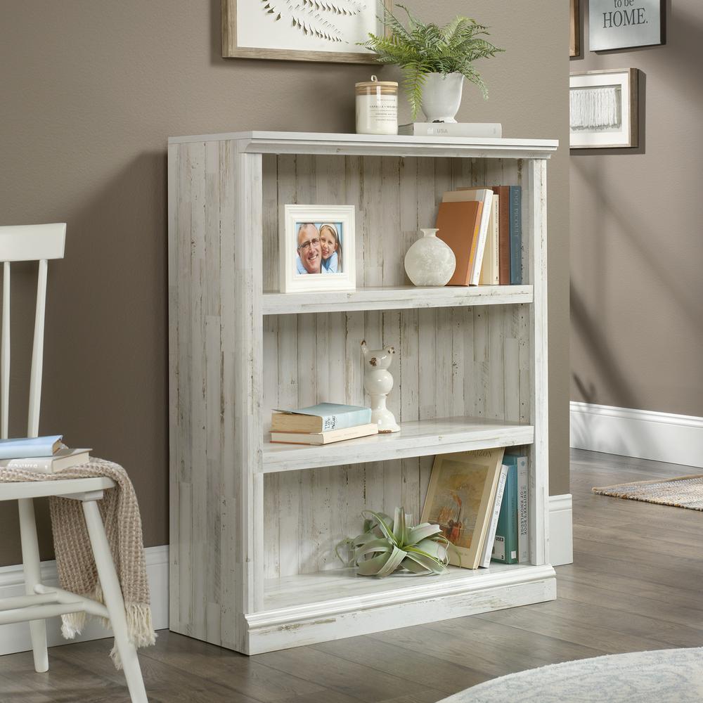 Miscellaneous Storage Bookcase, White Plank finish. Picture 3