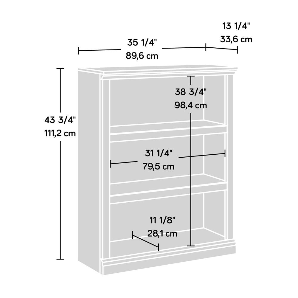 Miscellaneous Storage Bookcase, White Plank finish. Picture 11