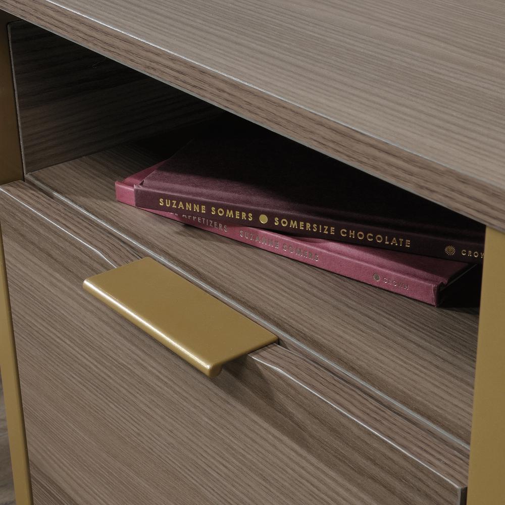 International Lux Computer Desk, Diamond Ash finish. Picture 8