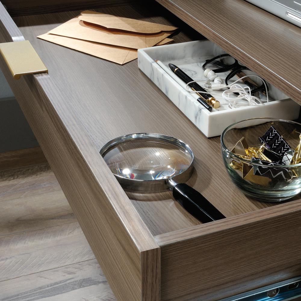 International Lux Computer Desk, Diamond Ash finish. Picture 11