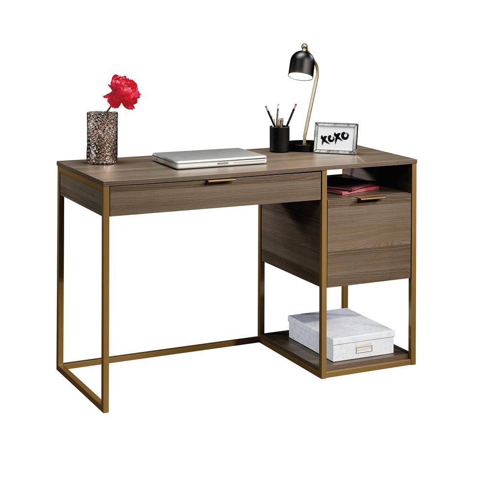 International Lux Computer Desk, Diamond Ash finish. Picture 15