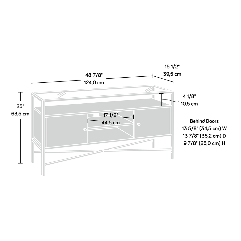Harper Heights Tv Stand Rich Walnut. Picture 2