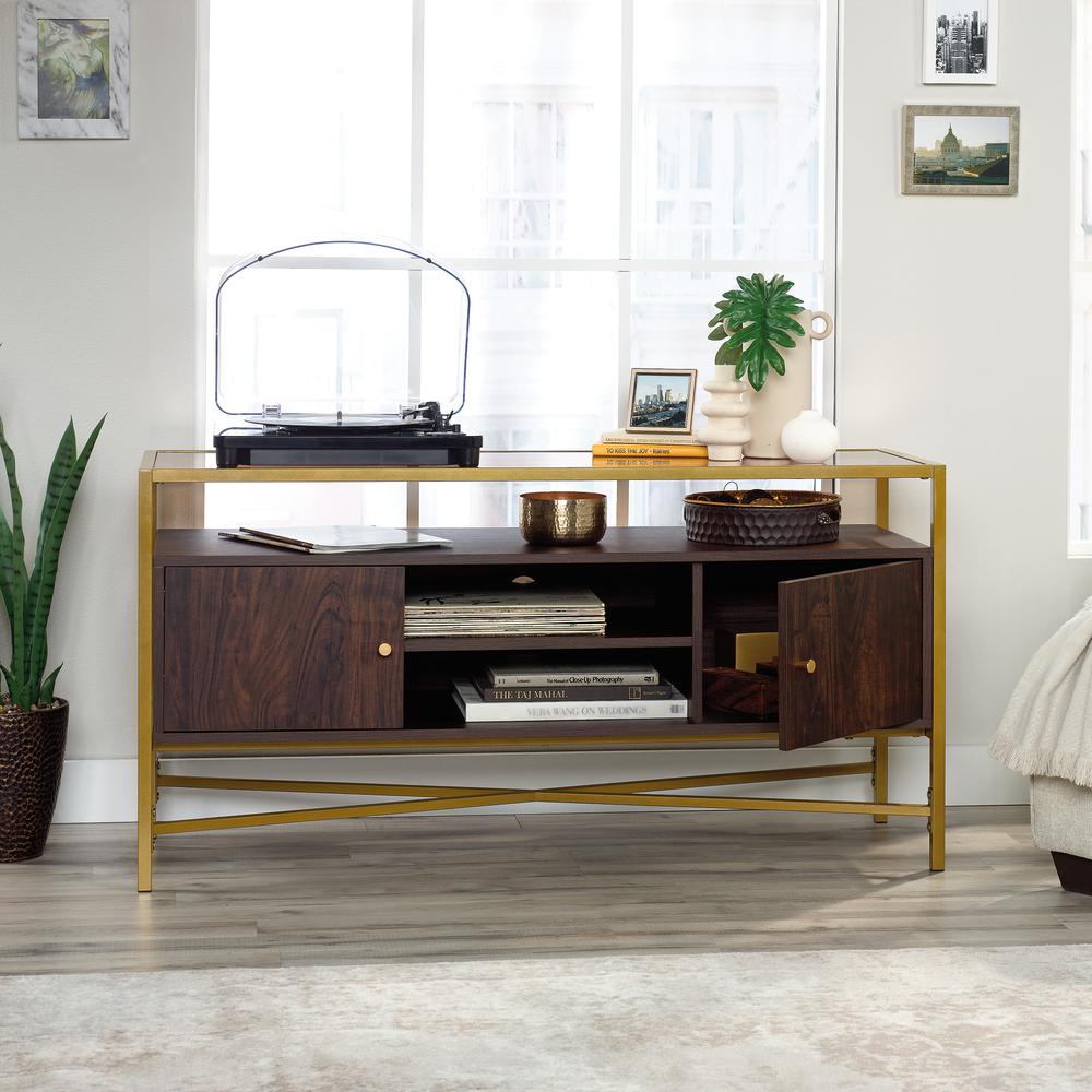 Harper Heights Tv Stand Rich Walnut. Picture 15