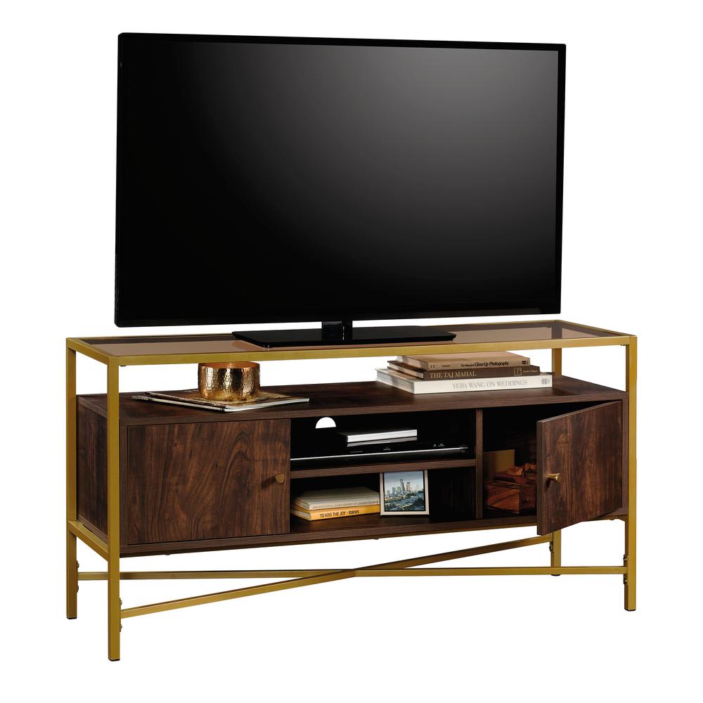 Harper Heights Tv Stand Rich Walnut. Picture 1