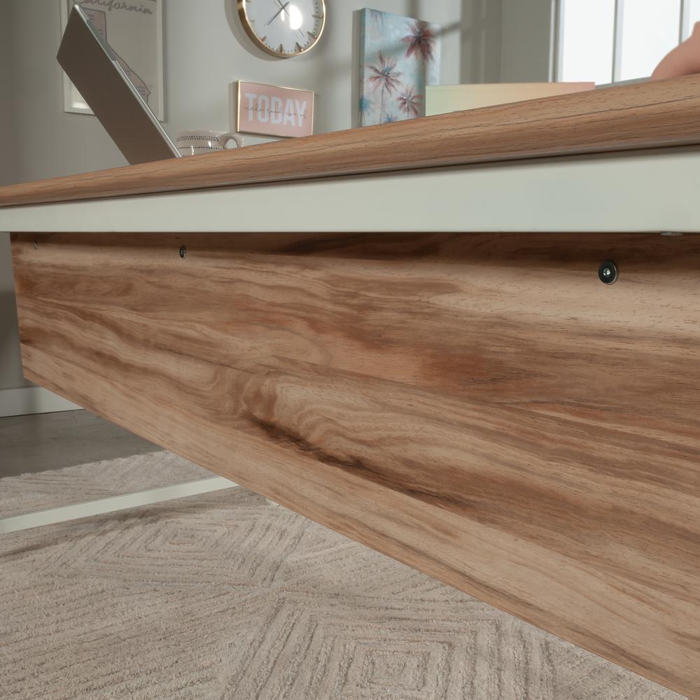 Bergen Circle Desk Component, Kiln Acacia finish. Picture 3