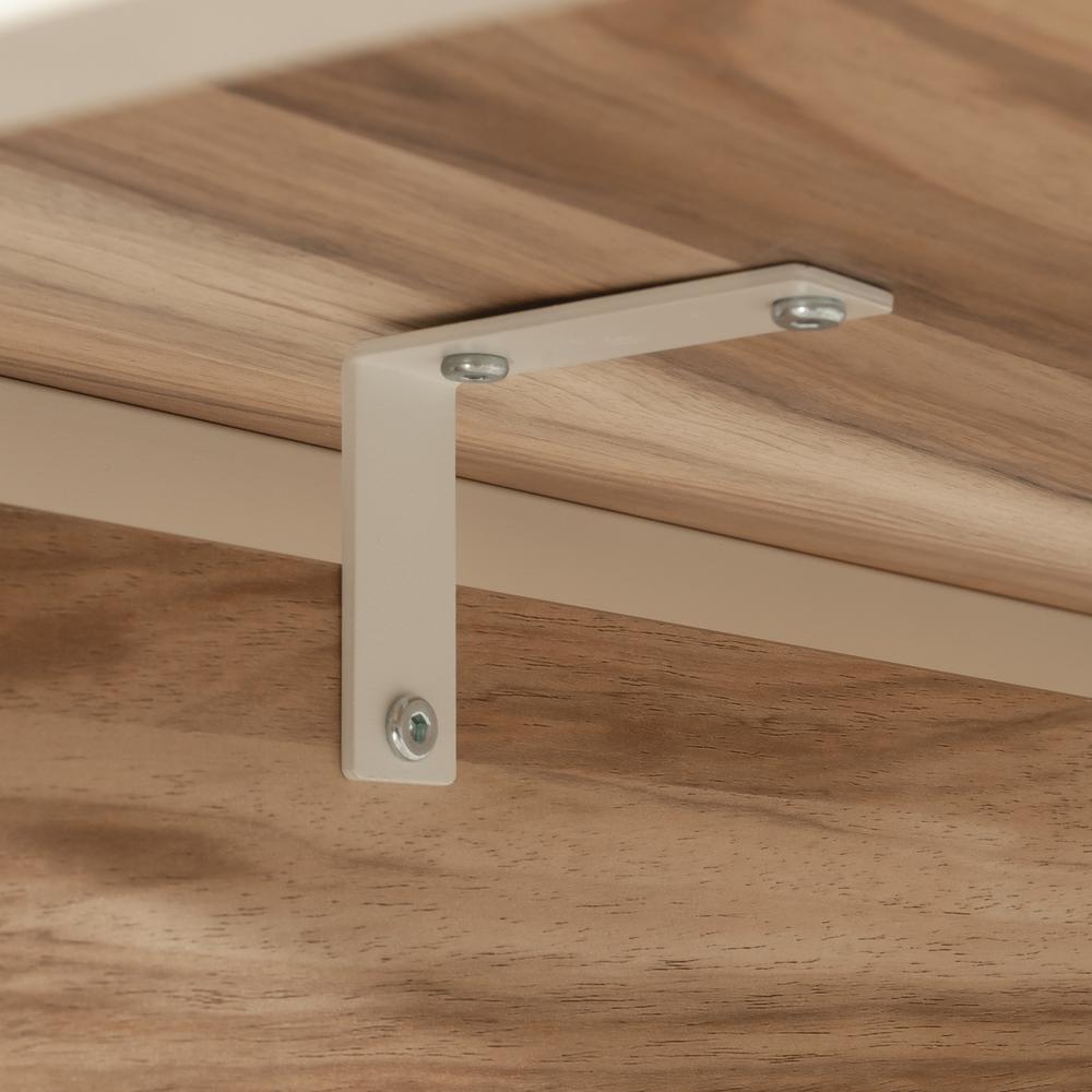 Bergen Circle Desk Component, Kiln Acacia finish. Picture 4