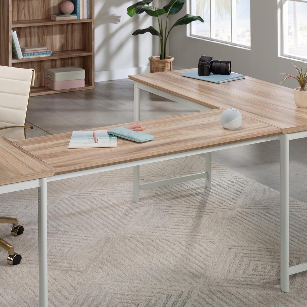 Bergen Circle Desk Component, Kiln Acacia finish. Picture 4