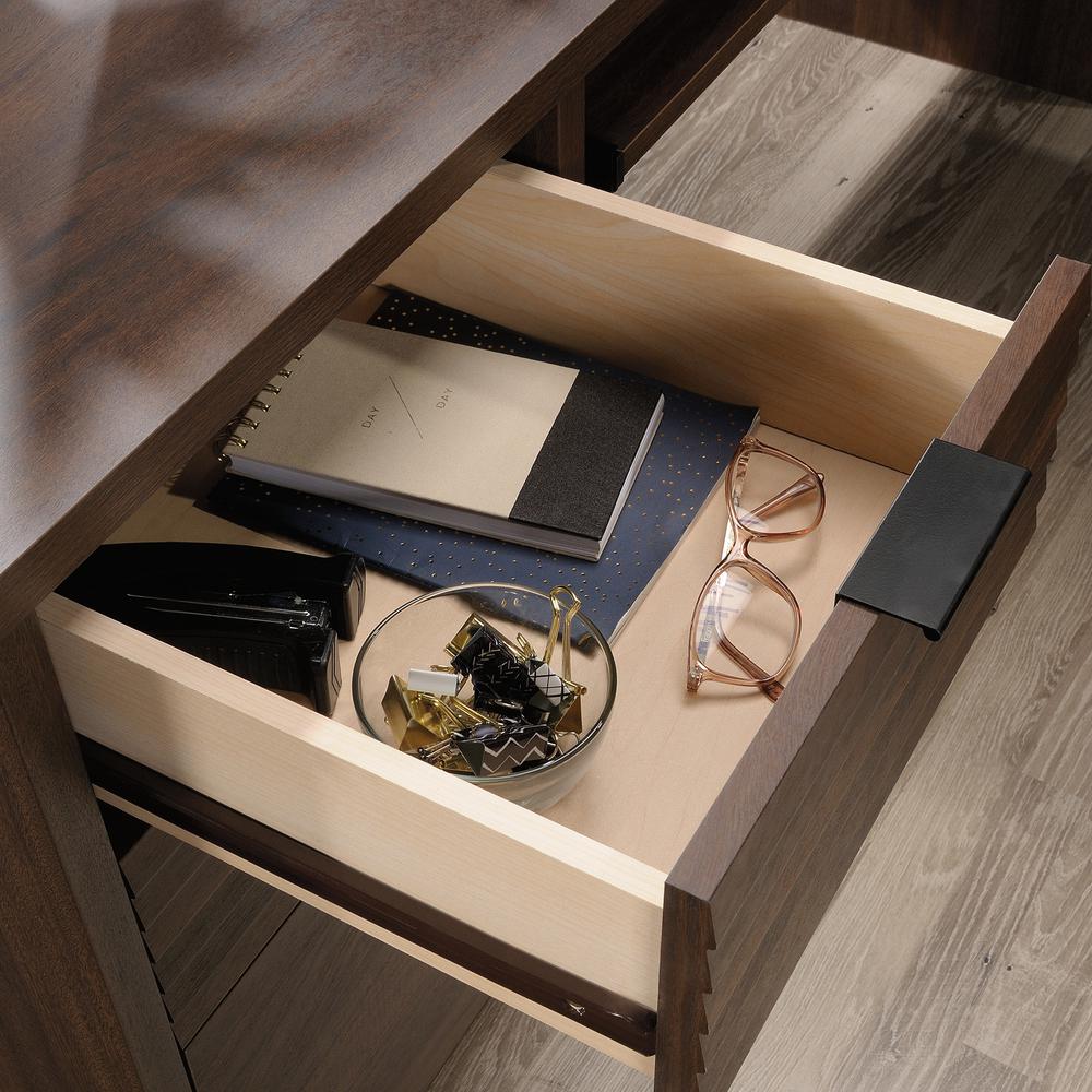 Englewood L-Desk Spiced Mahogany. Picture 15