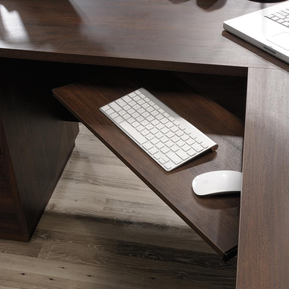 Englewood L-Desk Spiced Mahogany. Picture 26